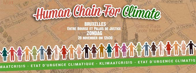 You are currently viewing Chaîne pour le Climat ce dimanche 29/11, Marche pour le Climat dimanche 06/12